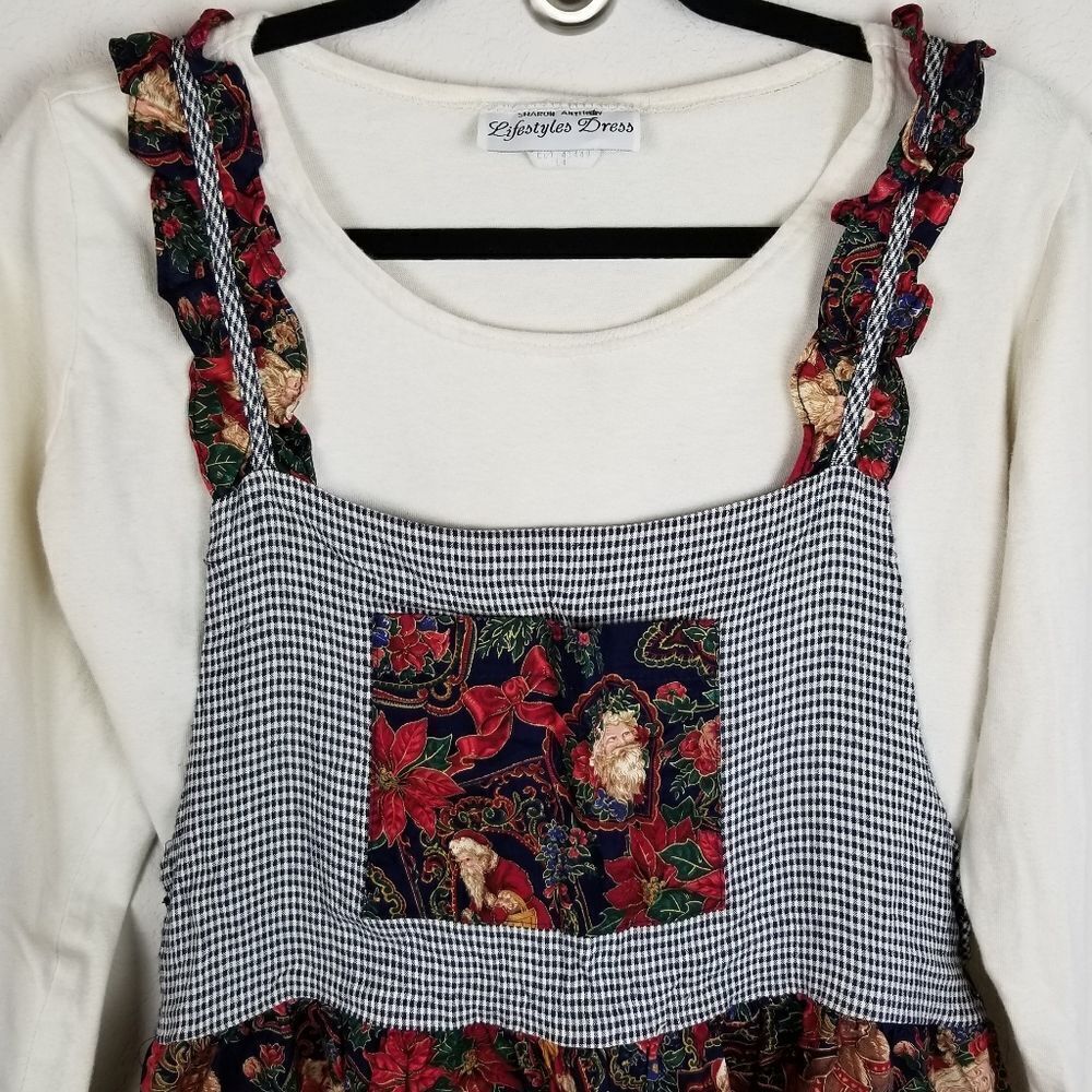 Sharon Anthony Lifestyles Dresses Christmas Jumper & Top Set Size 14 - Picture 3 of 9